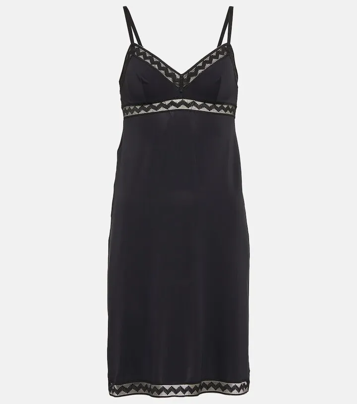 Melody lace-trimmed minidress