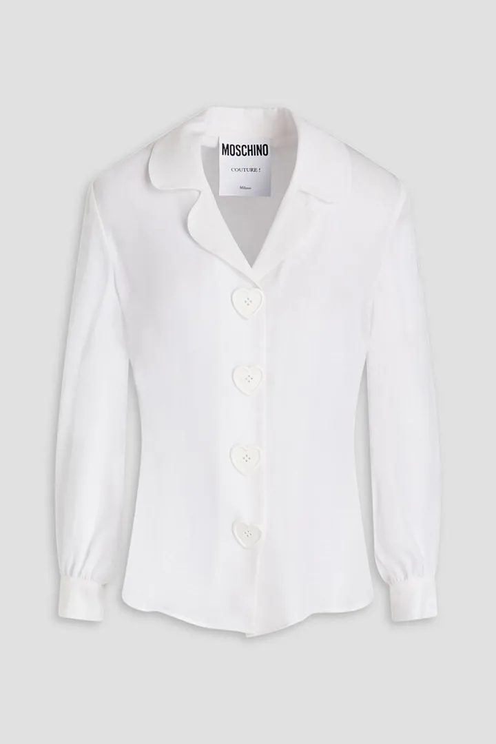 Silk-chiffon blouse