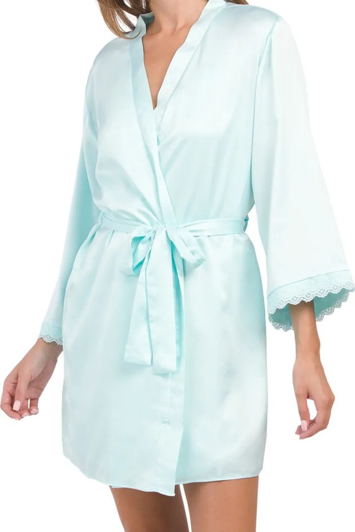 Bridal Victoria Satin Charmeuse Robe