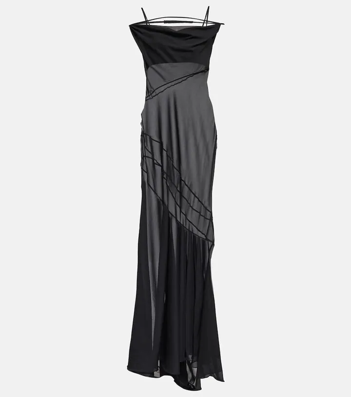 La Robe Draggiu draped maxi dress