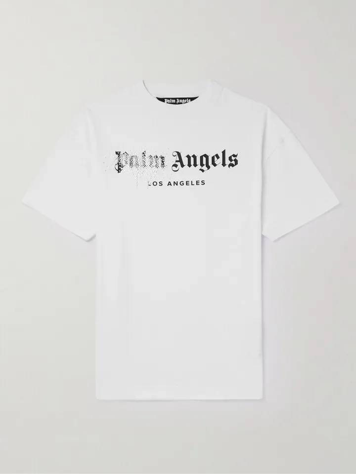 Logo-Print Crystal-Embellished Cotton-Jersey T-Shirt