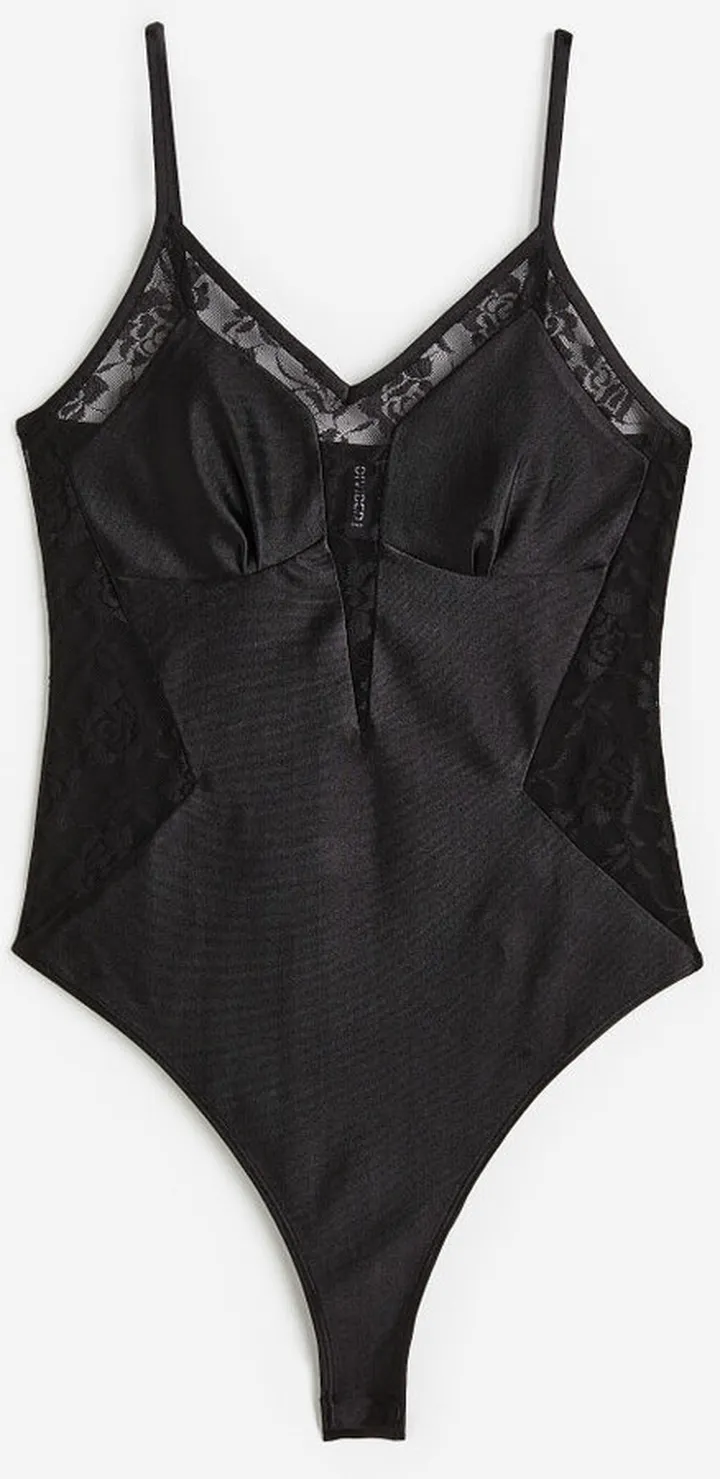 Lace-trimmed Bodysuit