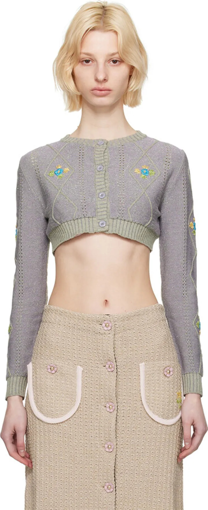 Cormio Gray Katja Cardigan