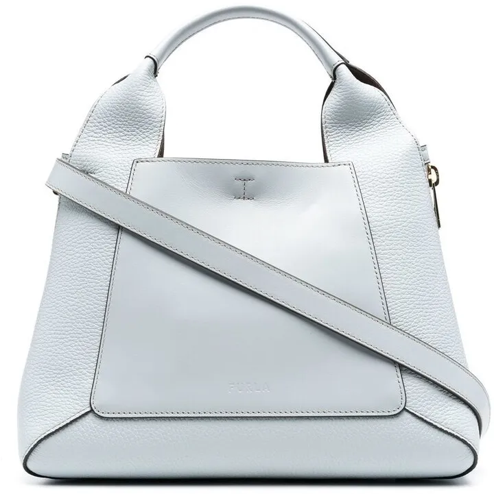 Grained Leather Tote Bag