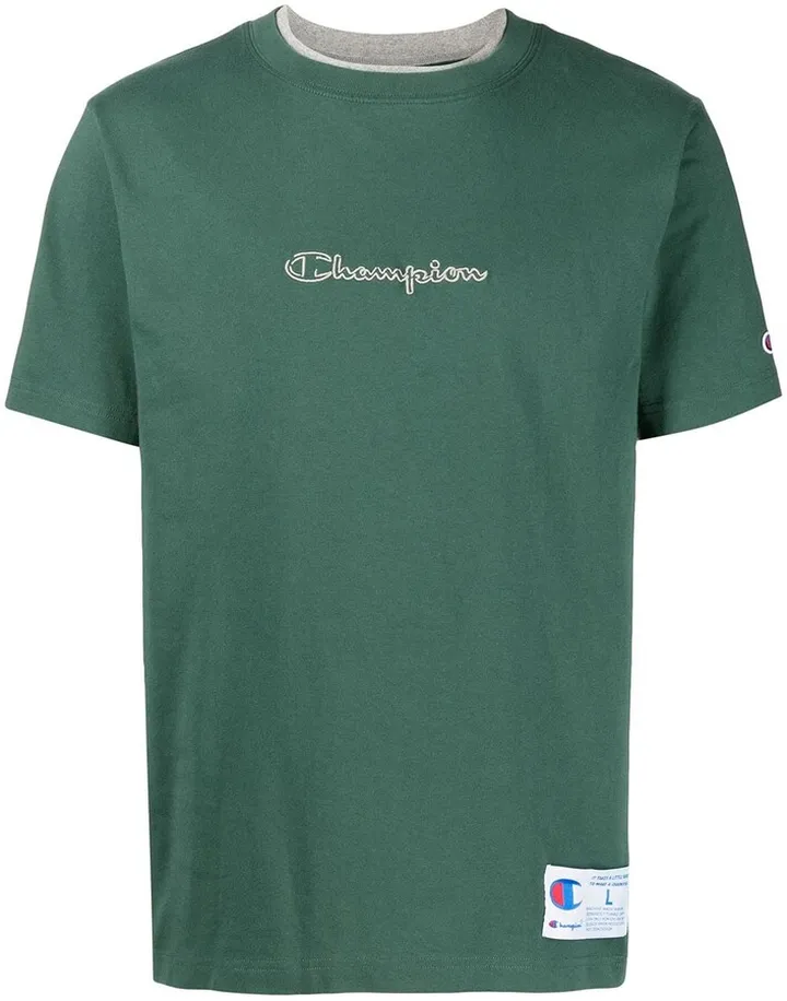 embroidered-logo T-shirt