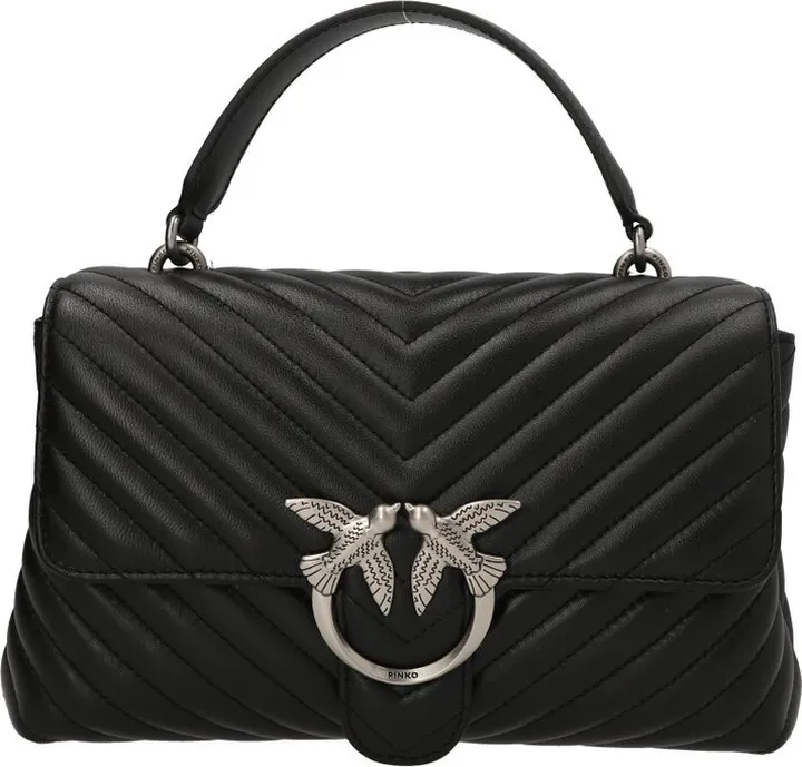Pinko Chevron Logo Plaque Crossbody Bag