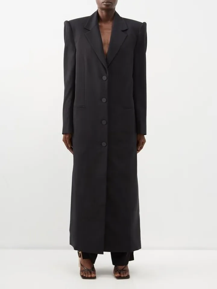 Apex Single-breasted Wool-blend Twill Coat