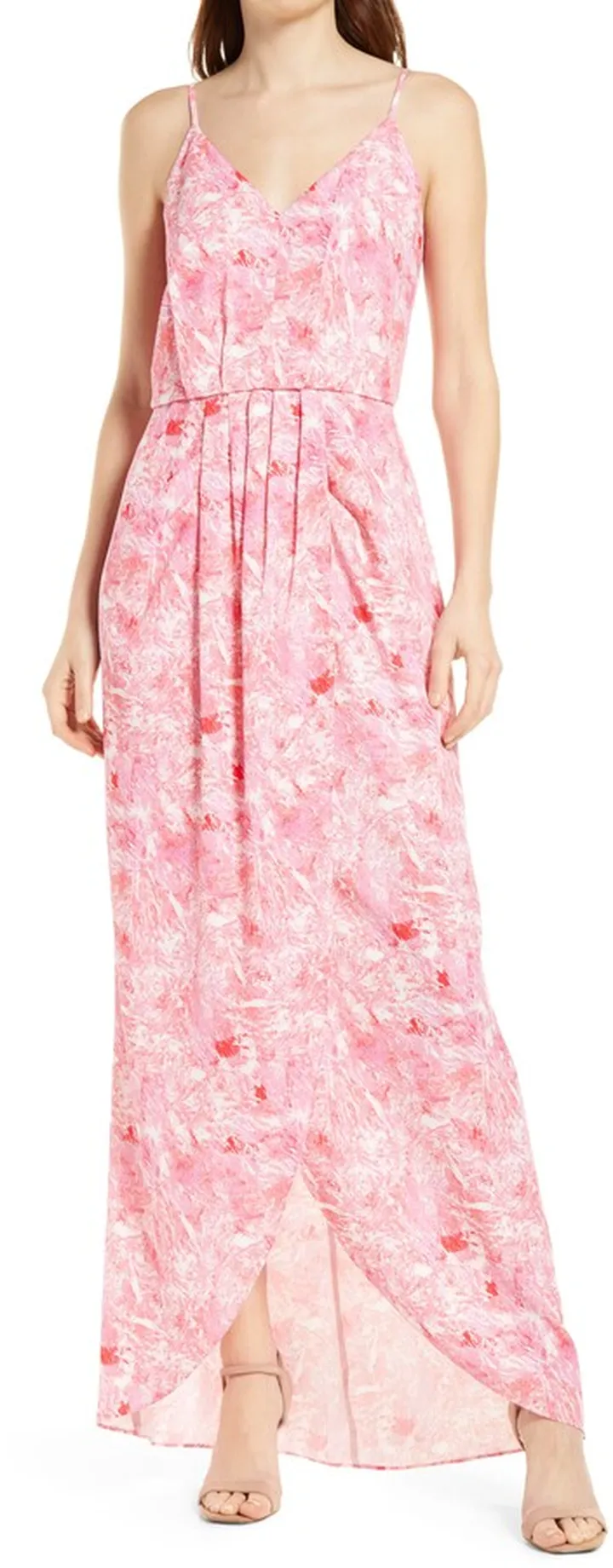 Faux Wrap Camisole Dress