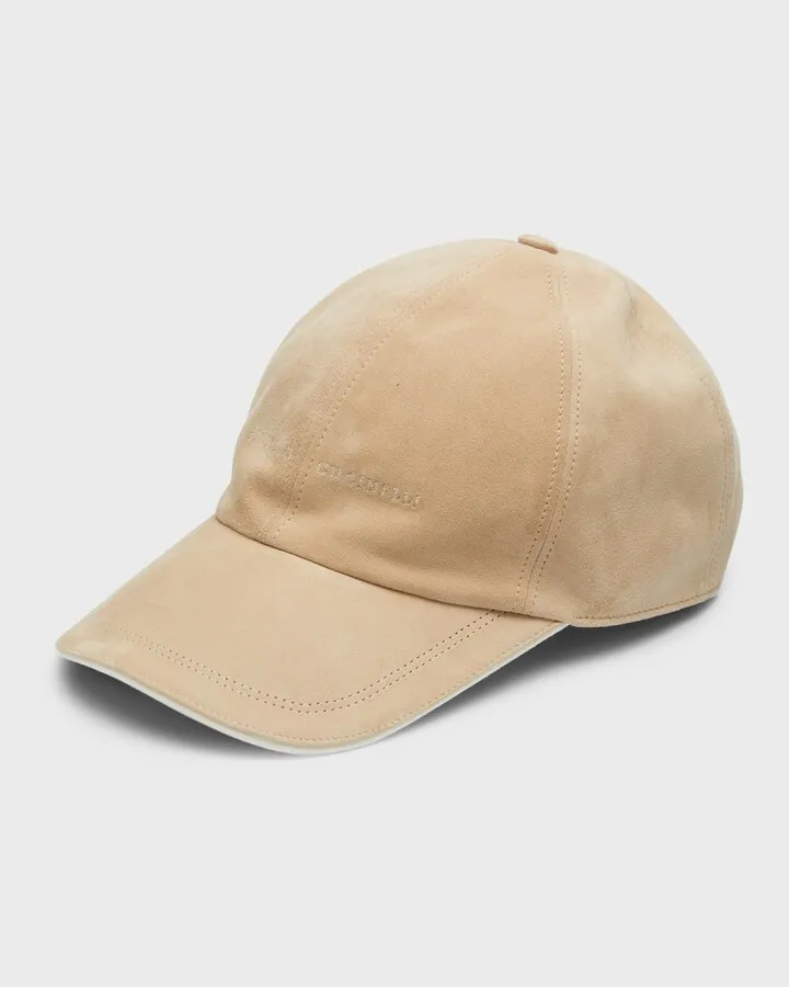 Men's Icon Logo Suede Baseball Hat