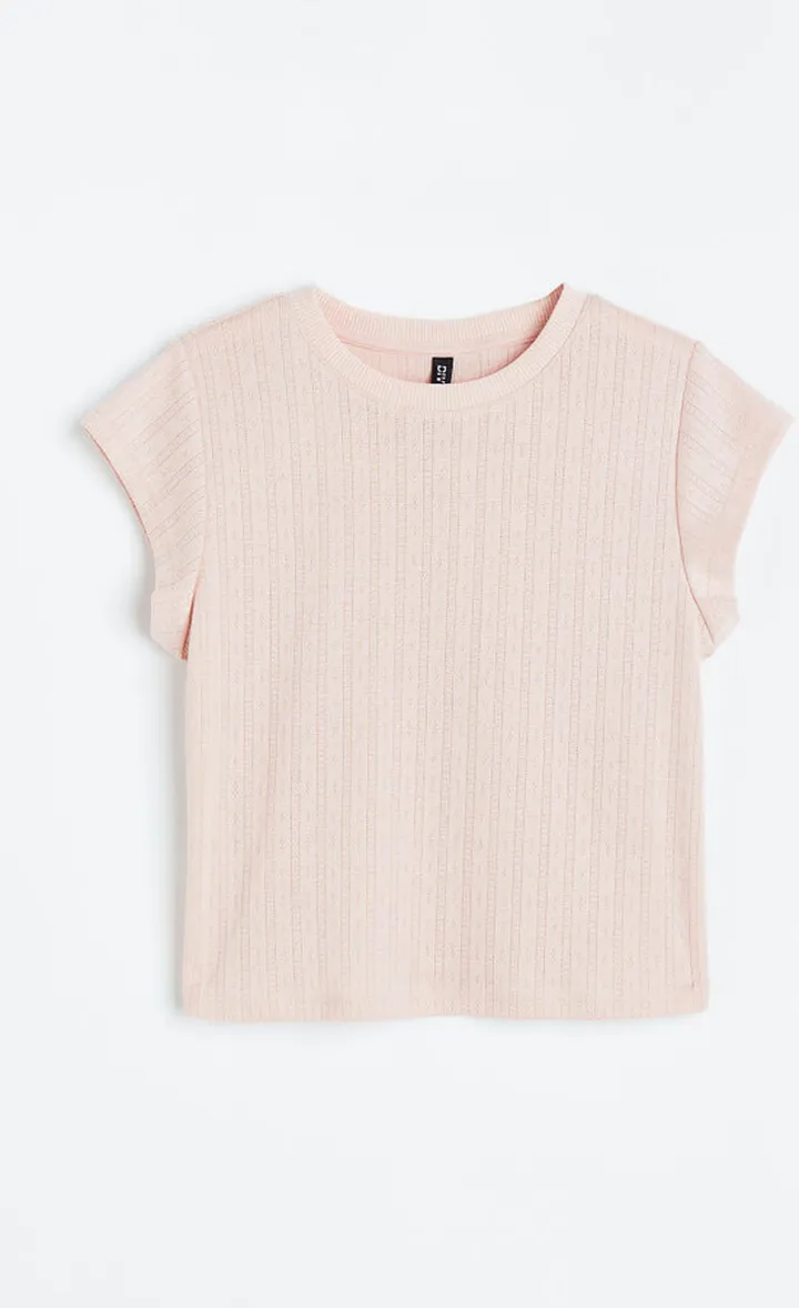 Pointelle Jersey Top