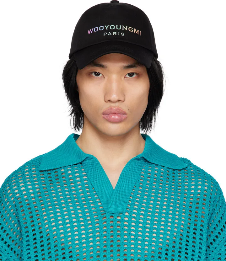 Wooyoungmi Black Lenticular Cap