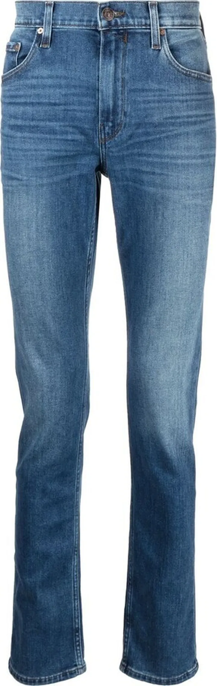 Logo-Patch Skinny Cut Jeans