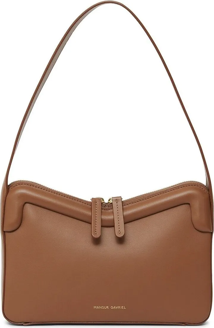 Logo-Print Leather Shoulder-Bag