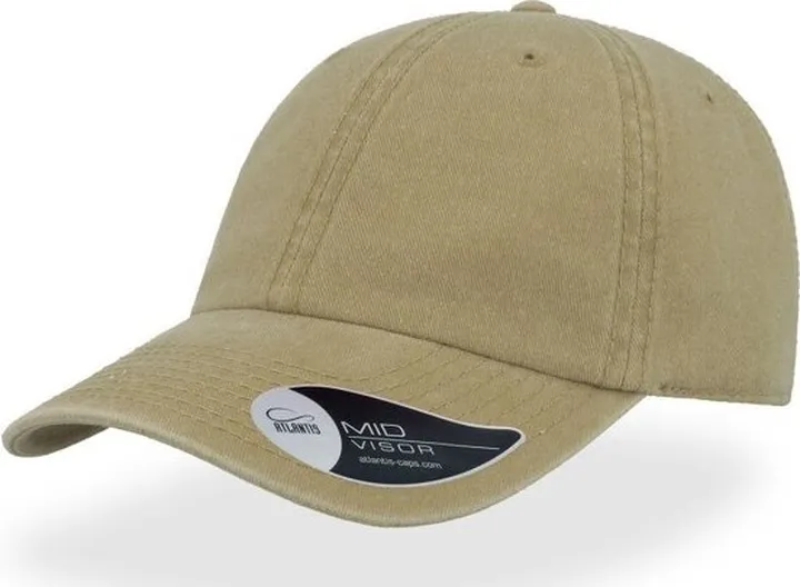 Atlantis Digg Pigment Dyed 6 Panel Cap - Khaki