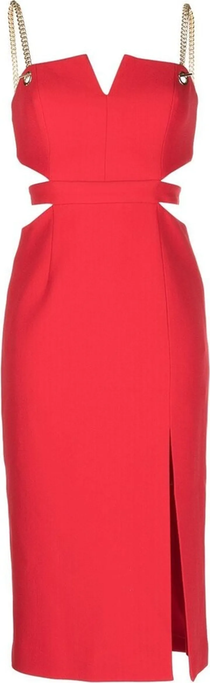 Scarlett chain-link midi-dress