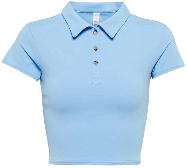 Choice cropped tennis polo shirt