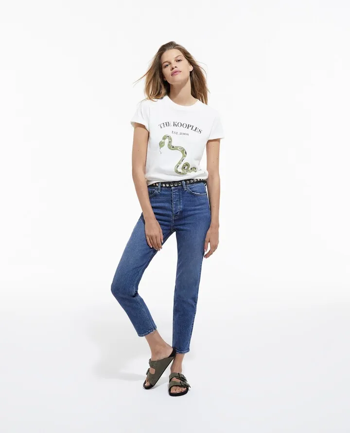 Blue slim-fit jeans