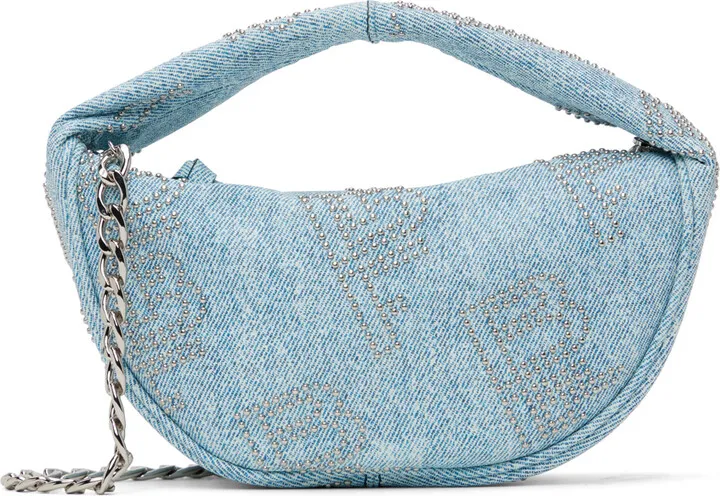 BY FAR Blue Baby Cush Bag