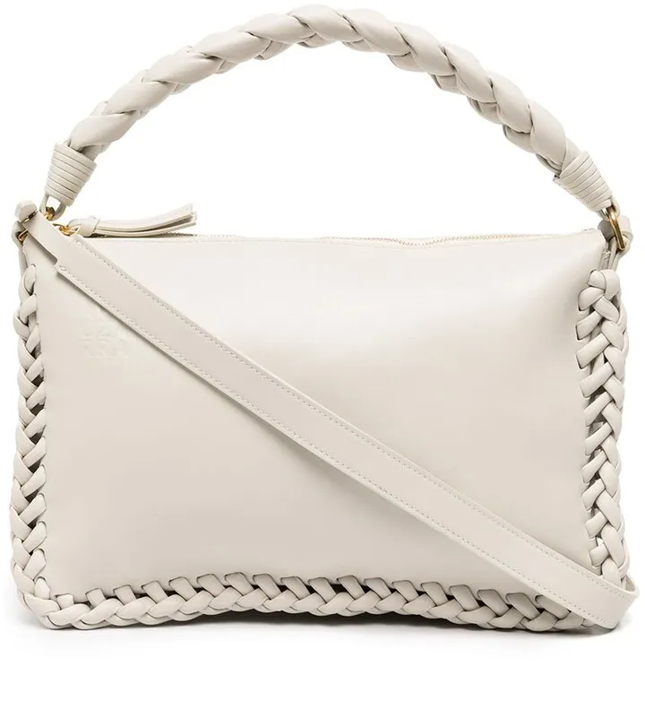 Braided Leather Crossbody Bag