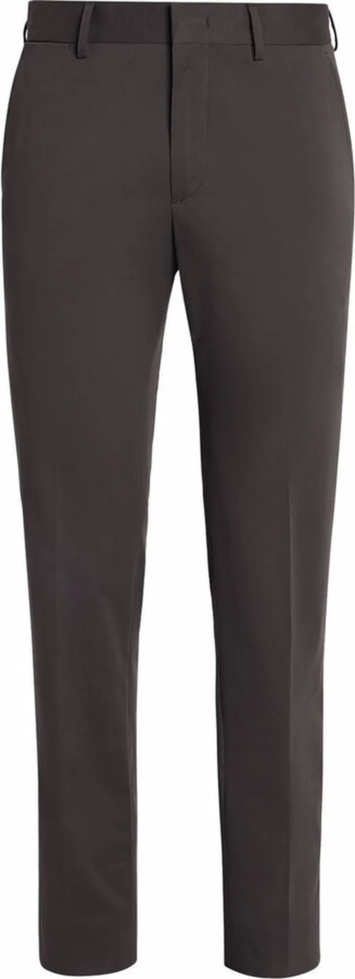 Slim-Cut Cotton Trousers