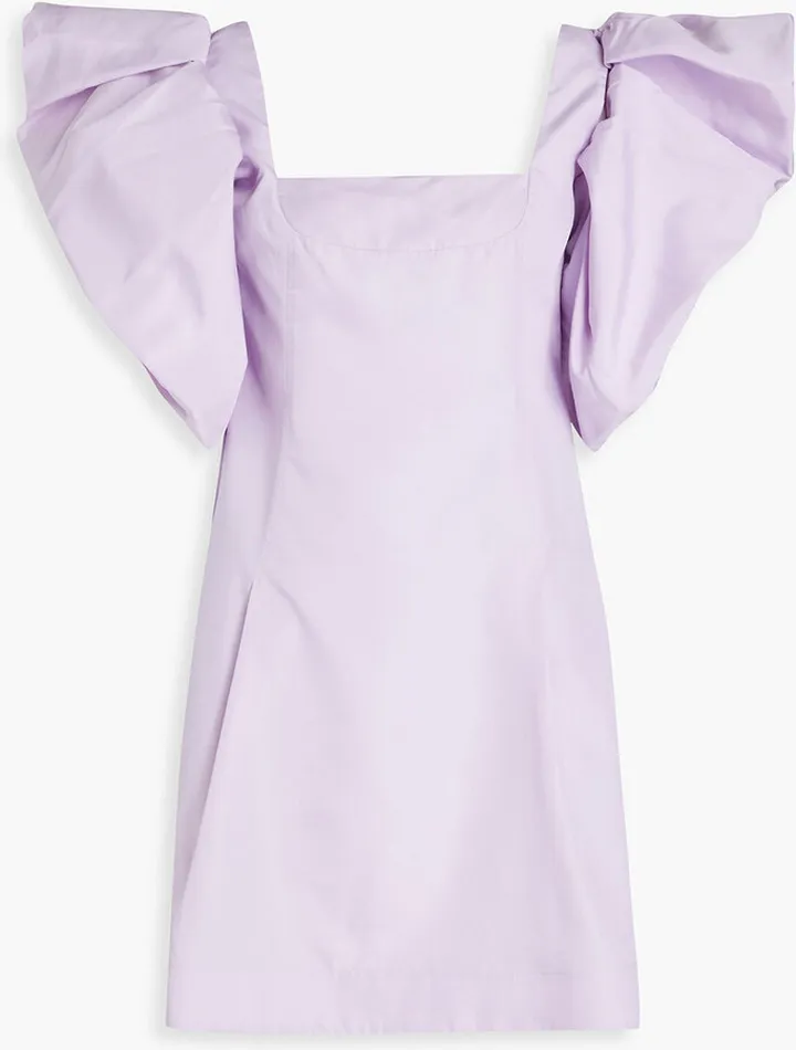 Convertible taffeta mini dress