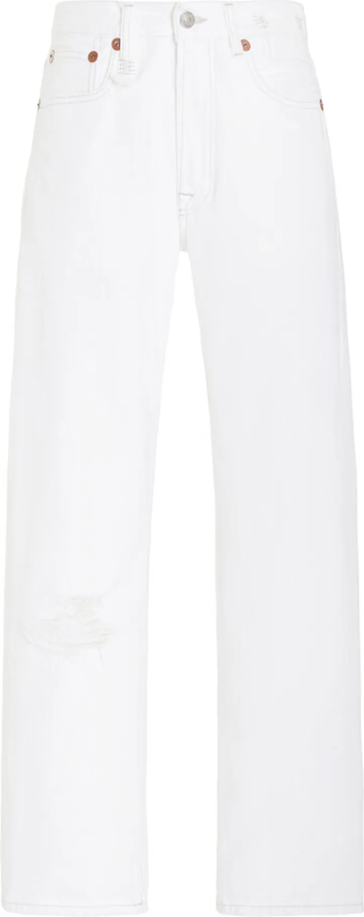 Women's Distressed Rigid Low-Rise Boyfriend Jeans