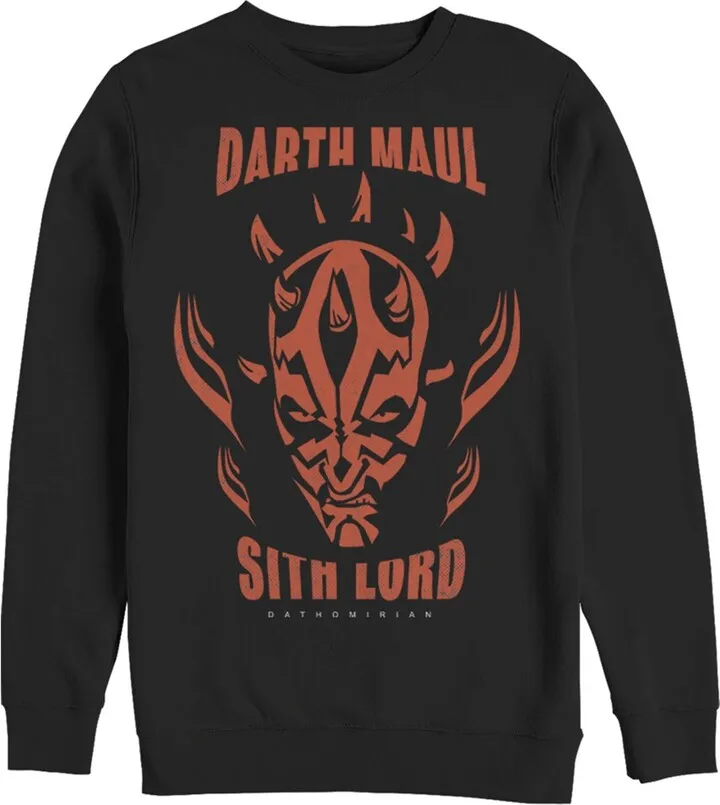 Men's Star Wars: The Clone Wars Darth Maul Sith Lord Sweatshirt - Black - 3X Large