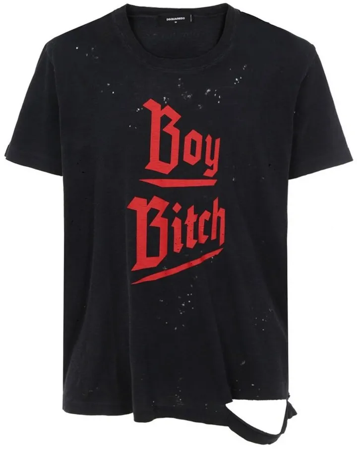 Dsquared2 Distressed Crewneck T-Shirt