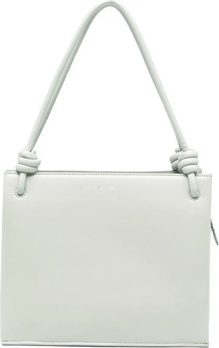 Knot-Detail Leather Tote Bag