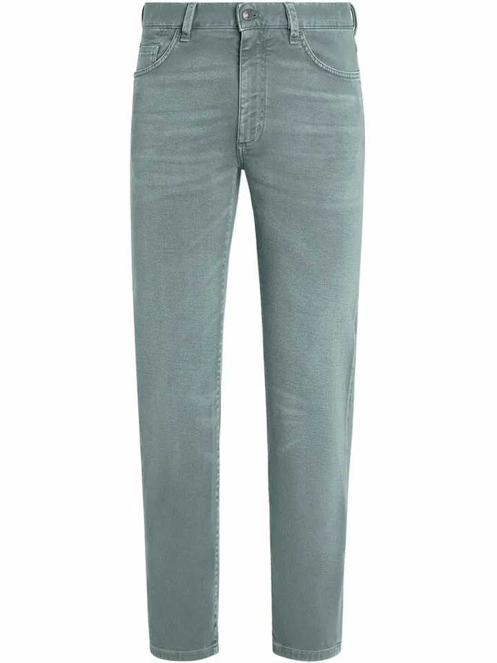 Tapered-Leg Jeans