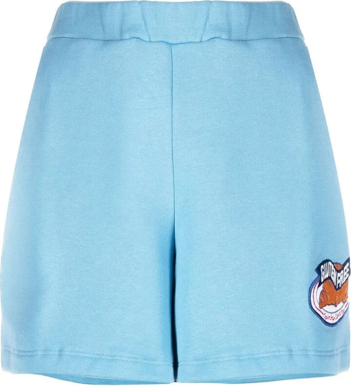 Patch-Detail Track Shorts