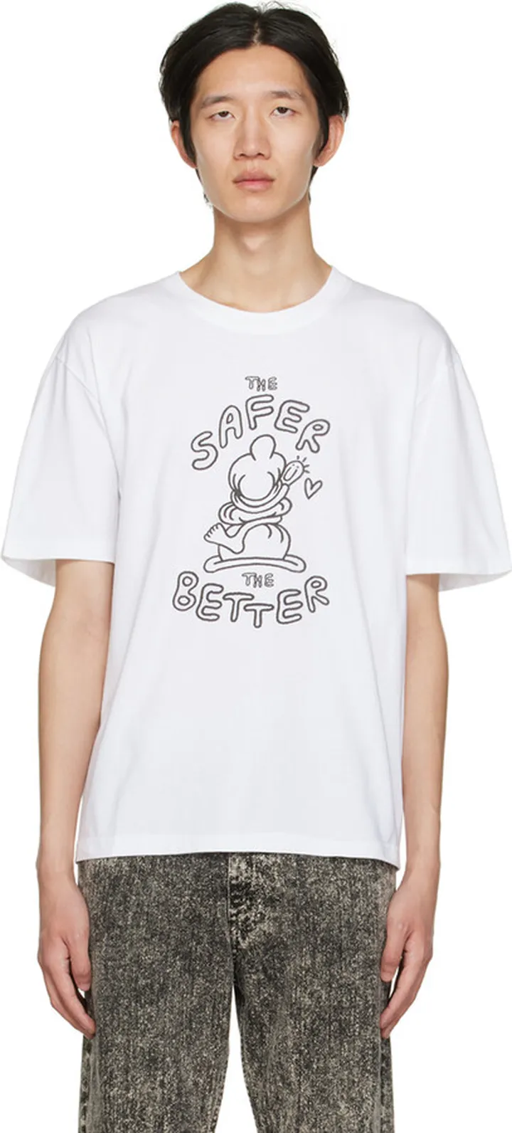 Carne Bollente White Camille Potte Edition 'The Safer The Better' T-Shirt