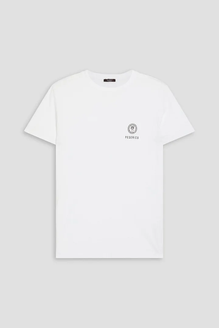 Logo-embroidered cotton-jersey T-shirt