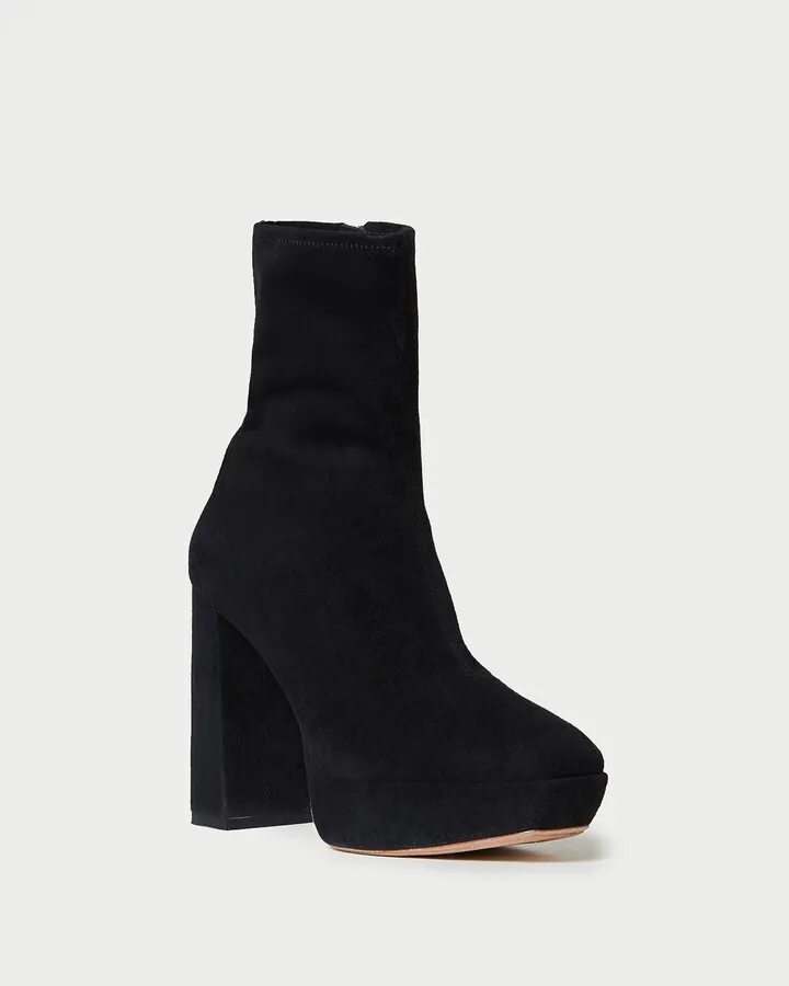 Camden Black Platform Bootie