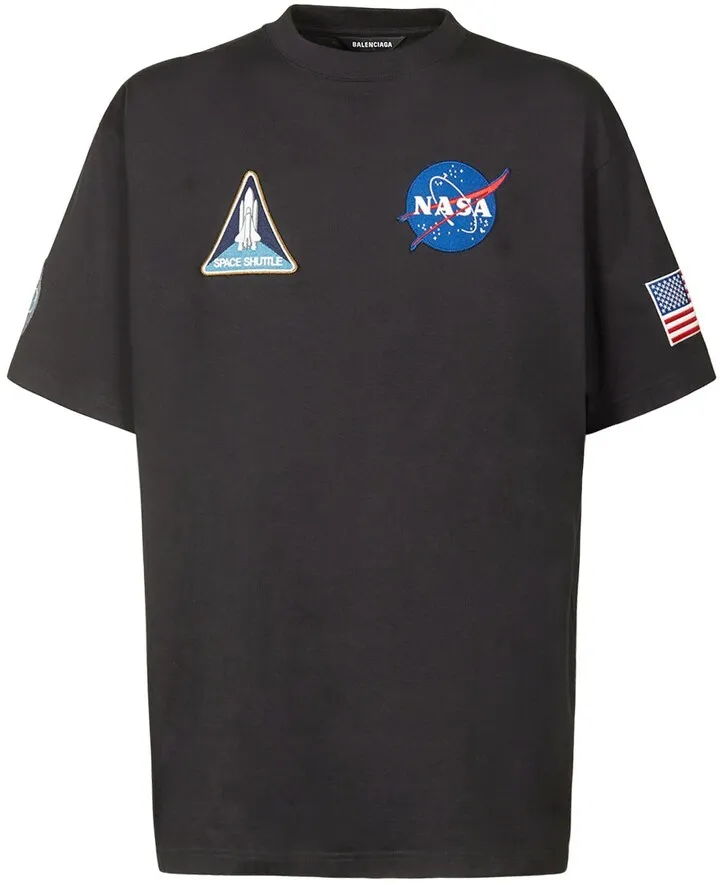 Logo & Patches Cotton T-Shirt