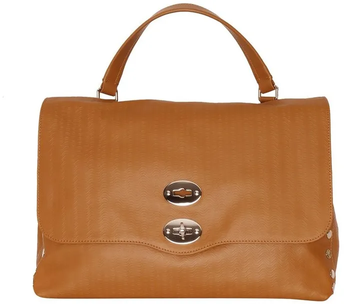 Zanellato Embossed Foldover Tote Bag