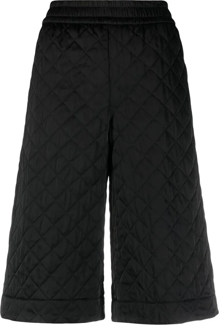 Quilted Knee-Length Shorts