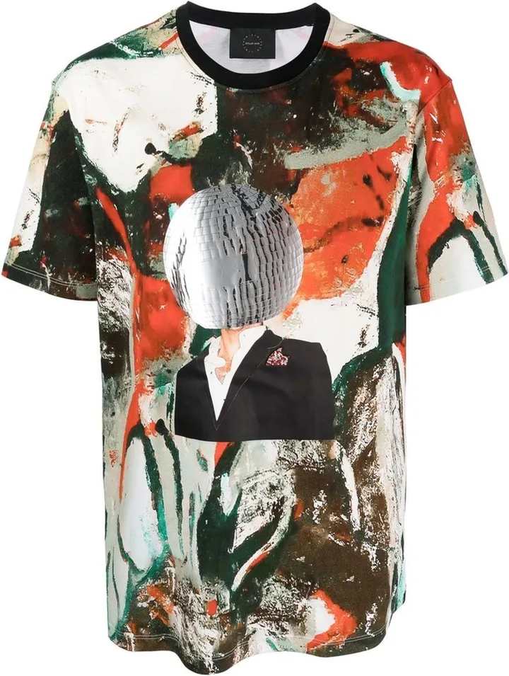 graphic-print crew neck T-shirt