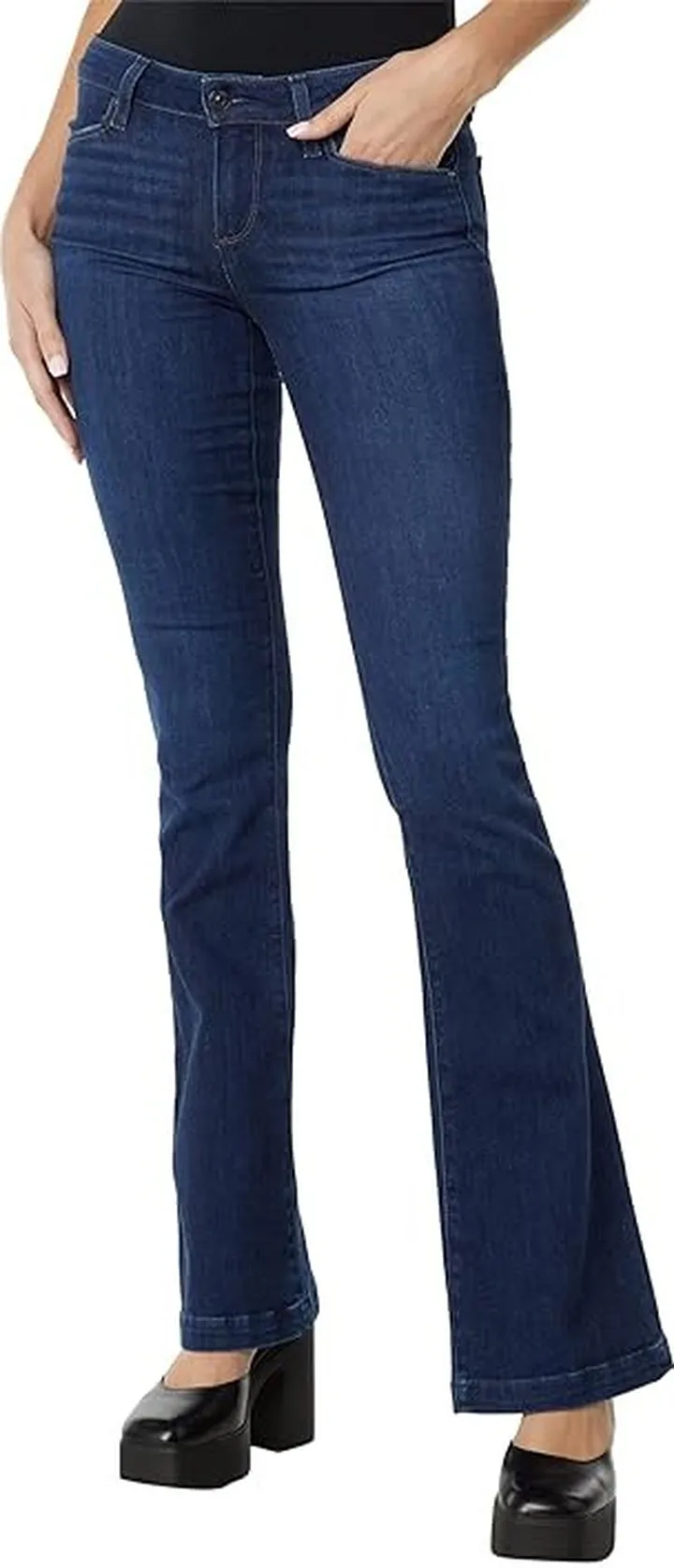Paige Low Rise Laurel Canyon Jolene in Bretta (Bretta) Women's Jeans