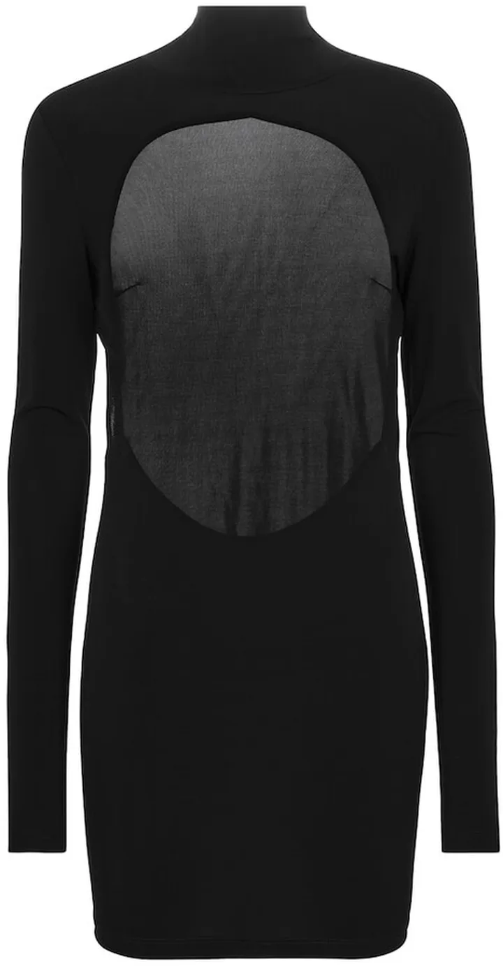 High-neck minidress
