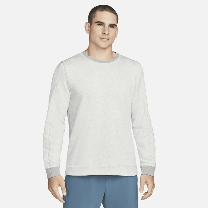 Men's Nike Yoga Crew Sweatshirt in Grey