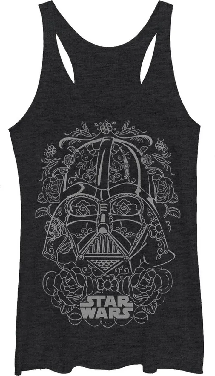 Women's Star Wars Day of the Darth Racerback Tank Top - Black Heather - Medium