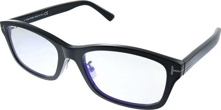 Tom Ford FT 5724-DBN 001 Unisex Rectangle Eyeglasses Black 56mm