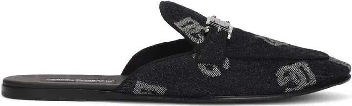 Logo-Jacquard Slippers