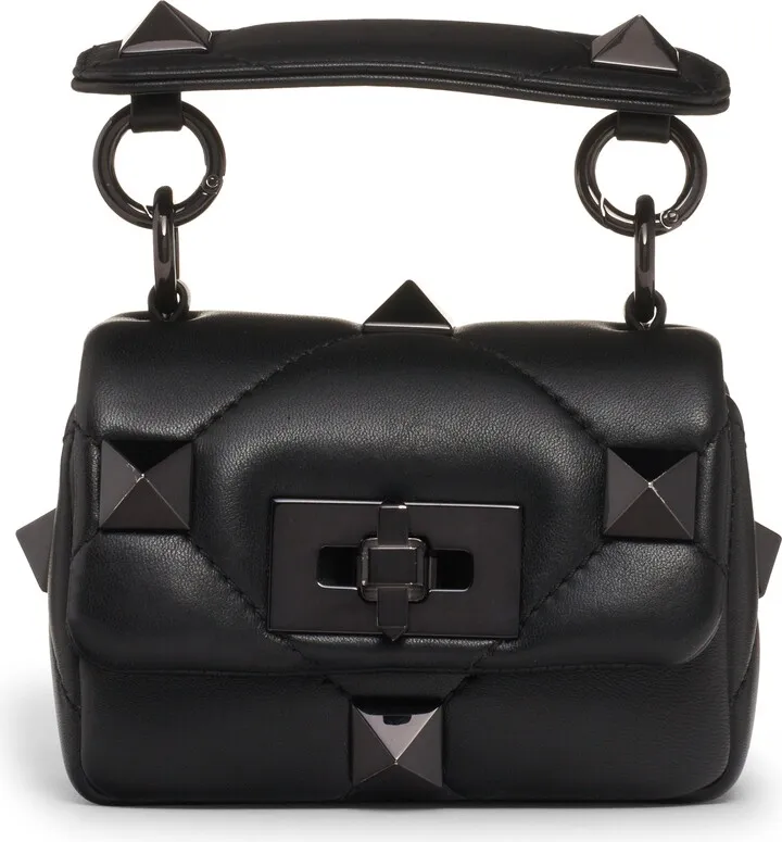 Mini Roman Stud Leather Shoulder Bag