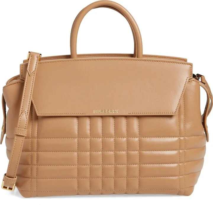 Medium Catherine Quilted Lambskin Leather Tote