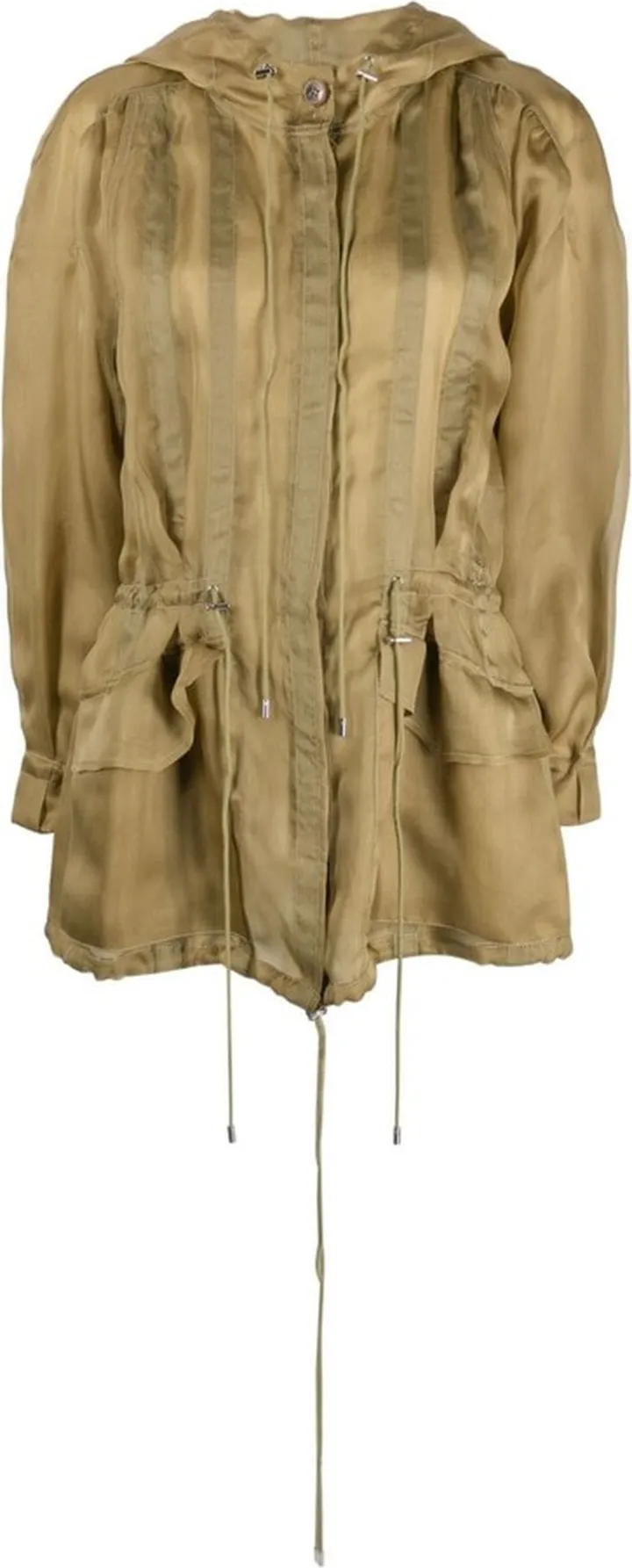 Hooded Silk Raincoat