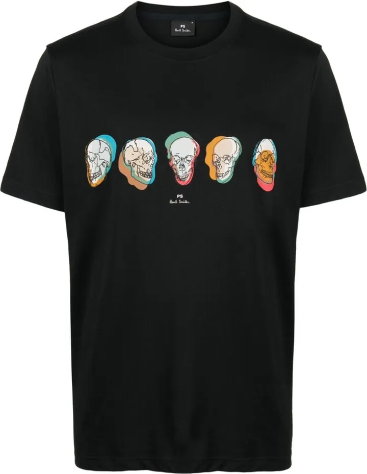 skull-print cotton T-Shirt