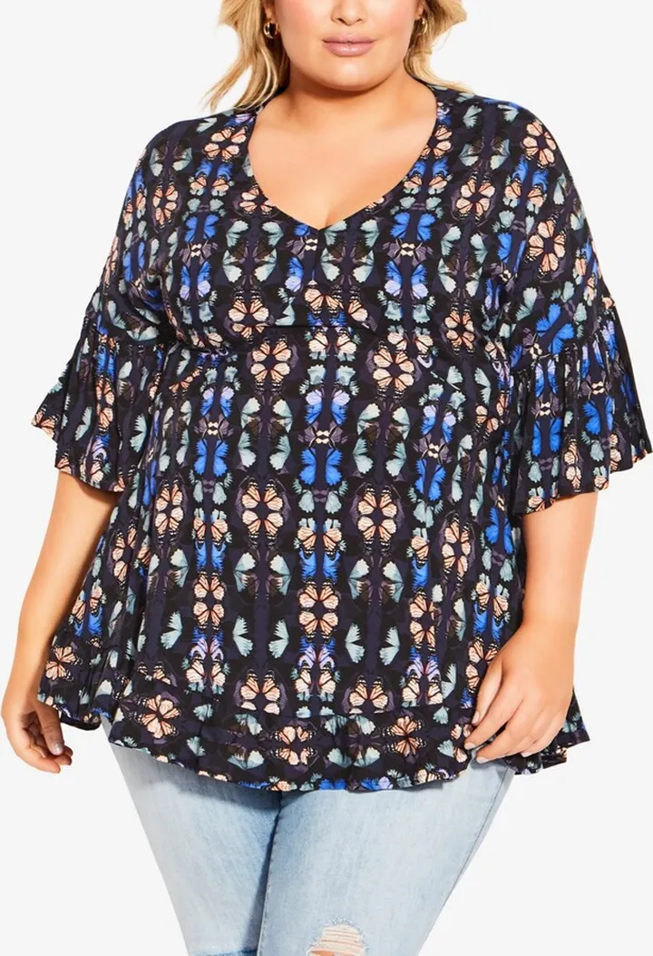 Avenue Plus Size Harper Tunic Top