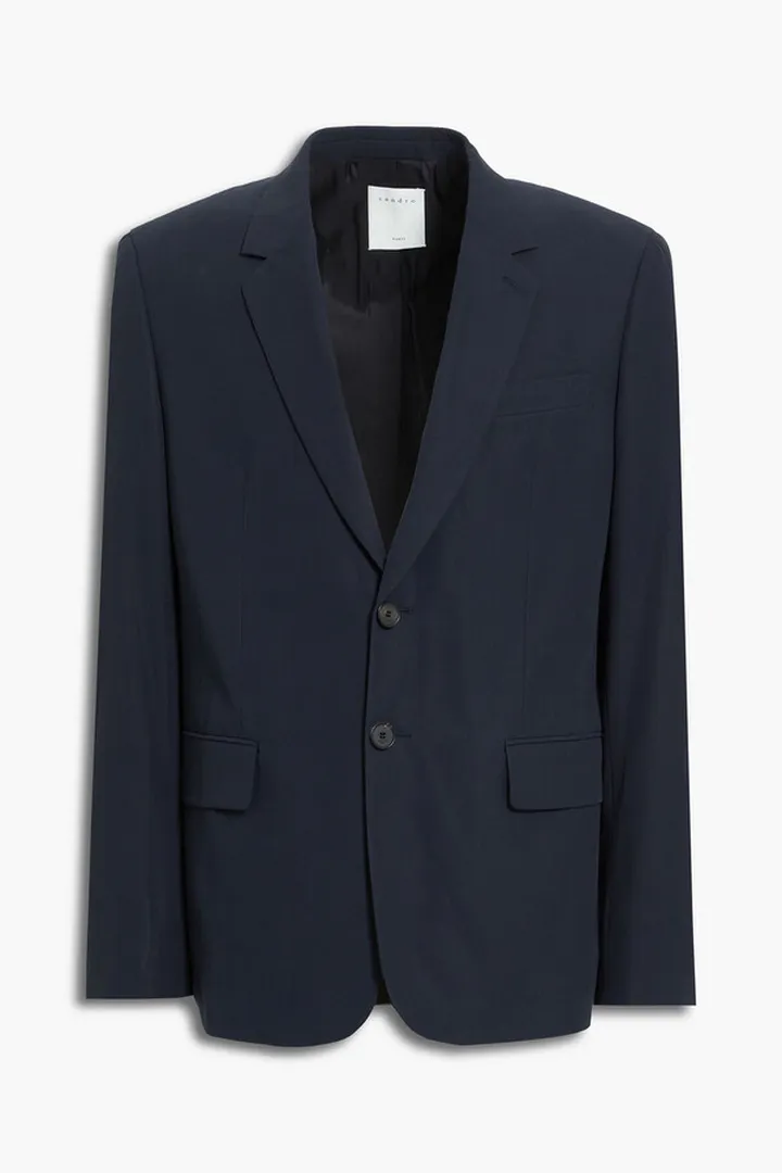 Cotton-twill blazer